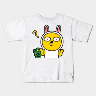 KakaoTalk Muzi and Con Character (Shrug) Kids T-Shirt